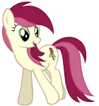 Size: 7000x7500 | Tagged: safe, artist:tardifice, derpibooru import, roseluck, earth pony, pony, absurd resolution, background pony, open mouth, photoshop, simple background, solo, transparent background, vector, walking
