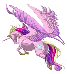 Size: 2982x3304 | Tagged: artist:germandark, derpibooru import, hoers, horse, jewelry, large wings, princess cadance, realistic, regalia, safe, solo, spread wings