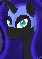 Size: 1024x1448 | Tagged: artist:moonlight-pen, derpibooru import, nightmare moon, portrait, safe, solo