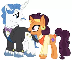 Size: 702x591 | Tagged: artist:thefanficfanpony, base used, crack shipping, derpibooru import, fancymasala, fancypants, safe, saffron masala, shipping, spice up your life