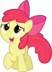 Size: 3569x4903 | Tagged: adobe illustrator, .ai available, apple bloom, artist:scootaion, cute, derpibooru import, open mouth, raised hoof, safe, simple background, solo, spike at your service, .svg available, transparent background, vector