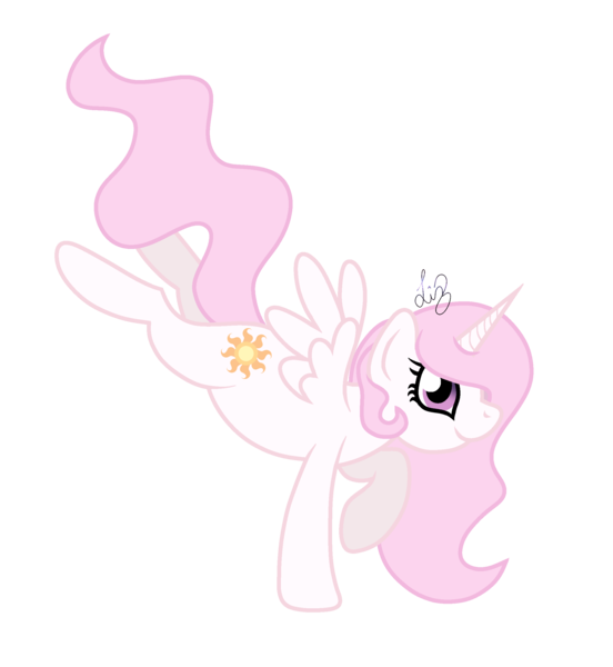 Size: 2300x2500 | Tagged: safe, artist:frostedcats, derpibooru import, princess celestia, pony, bucking, cewestia, cute, female, filly, pink-mane celestia, simple background, solo, spread wings, transparent background