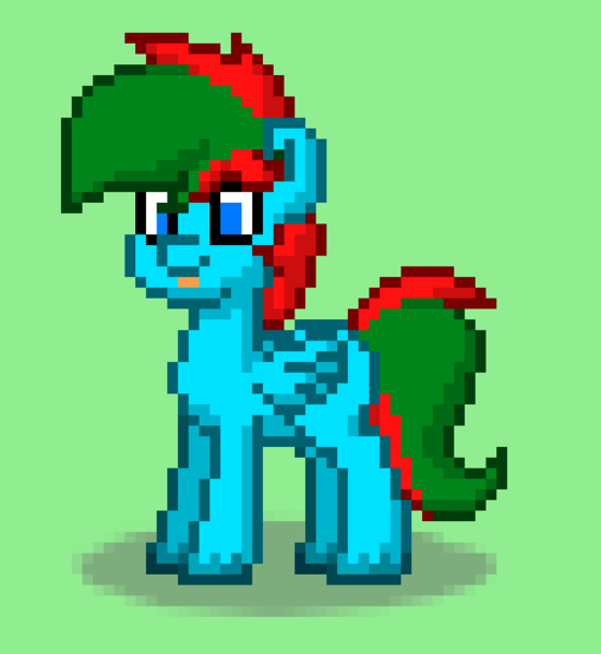 Size: 679x739 | Tagged: safe, artist:bryce1002, derpibooru import, oc, oc:bryce hoodie, unofficial characters only, pegasus, pony, pony town, blank flank, original character do not steal, pixel art, ponysona, simple background, solo