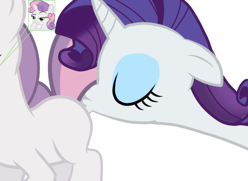 Size: 2740x2000 | Tagged: suggestive, derpibooru import, rarity, sweetie belle, pony, unicorn, blank flank, butt kiss, female, filly, foaldom, incest, lesbian, mare, raribelle, raricest, shipping, show accurate, show accurate porn, smug, sweetiedom