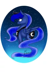 Size: 540x812 | Tagged: artist:calla--lily, derpibooru import, princess luna, safe, solo, stars