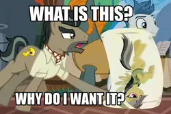 Size: 978x648 | Tagged: bedroom eyes, body pillow, caption, daballeron, daring daki, daring do, derpibooru import, doctor caballeron, edit, edited screencap, female, image macro, male, meme, safe, screencap, shipping, straight, stranger than fan fiction