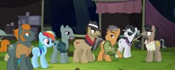 Size: 1919x769 | Tagged: safe, derpibooru import, screencap, biff, doctor caballeron, pickpocket, quibble pants, rainbow dash, rogue (character), withers, pony, stranger than fan fiction, henchmen, the shadow