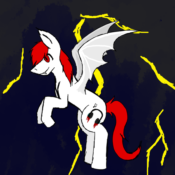 Size: 1024x1024 | Tagged: safe, derpibooru import, oc, oc:headphone, unofficial characters only, bat pony, pony, vampire, vampony