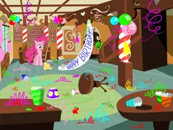 Size: 1280x960 | Tagged: artist:moabite, balloon, derpibooru import, party, pinkie pie, safe