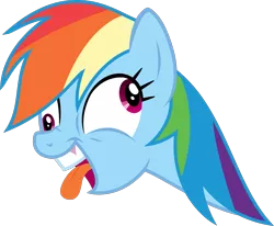 Size: 1727x1422 | Tagged: safe, artist:sketchmcreations, derpibooru import, rainbow dash, stranger than fan fiction, derp, faic, flehmen response, horses doing horse things, open mouth, rainbow dash is best facemaker, rainbow derp, simple background, solo, tongue out, transparent background, vector