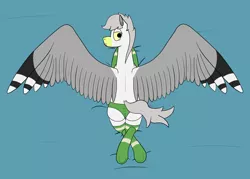 Size: 3500x2500 | Tagged: artist:bojangleee, ass, bedroom eyes, birb, bird pone, clothes, crossed legs, derpibooru import, herring gull, looking at you, looking back, oc, oc:skipper, panties, plot, prone, seagull, smiling, socks, spread wings, suggestive, underwear, unofficial characters only