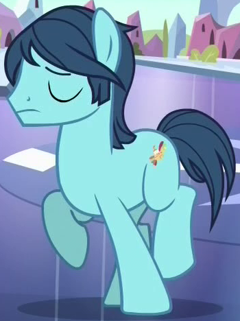 Size: 350x468 | Tagged: safe, derpibooru import, screencap, lonely hearts, ponified, earth pony, pony, party pooped, background pony, cutie mark, eyes closed, male, paul mccartney, solo
