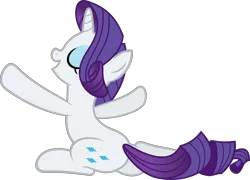 Size: 6000x4329 | Tagged: safe, artist:slb94, derpibooru import, rarity, pony, unicorn, rarity investigates, absurd resolution, eyes closed, fabulous, pose, simple background, solo, transparent background, vector