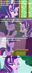 Size: 3904x8896 | Tagged: safe, artist:magicnova, derpibooru import, edit, edited screencap, screencap, starlight glimmer, twilight sparkle, twilight sparkle (alicorn), alicorn, pony, no second prances, the cutie re-mark, burn, caption, image macro, meme, rekt, screencap comic, shots fired, star wars