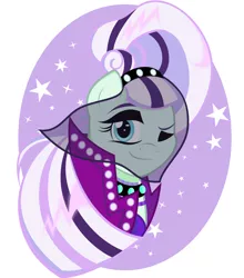 Size: 1280x1455 | Tagged: artist:toughbluff, coloratura, countess coloratura, derpibooru import, looking at you, one eye closed, safe, simple background, solo, white background, wink