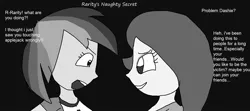 Size: 1912x852 | Tagged: suggestive, artist:my little brony friend, derpibooru import, rainbow dash, rarity, equestria girls, 1000 hours in ms paint, female, females only, grayscale, innuendo, lesbian, monochrome, ms paint, raridash, shipping