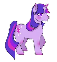 Size: 1080x1175 | Tagged: safe, artist:sweetycreamy, derpibooru import, twilight sparkle, pony, unicorn, female, looking at you, mare, outline, simple background, smiling, solo, transparent background