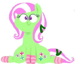 Size: 254x214 | Tagged: artist:windows 95, clothes, derpibooru import, flockmod, g3, minty, picture for breezies, safe, simple background, socks, solo, striped socks, transparent background