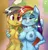 Size: 622x642 | Tagged: safe, artist:freedomthai, derpibooru import, daring do, rainbow dash, anthro, stranger than fan fiction, areola, bad touch, bedroom eyes, belly button, breast fondling, breast grab, breasts, busty daring do, busty rainbow dash, casual nudity, clothes, faic, female, females only, frown, grope, image, lesbian, molestation, nipples, nudity, open mouth, personal space invasion, png, rainbow dash is best facemaker, scene interpretation, smirk, smug, smugdash, surprised, upper body, wavy mouth