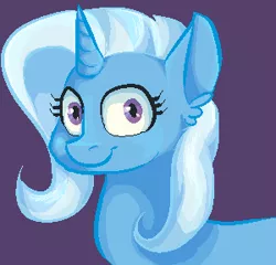 Size: 300x288 | Tagged: safe, artist:whale, derpibooru import, trixie, pony, unicorn, female, mare, pixel art, smiling, solo