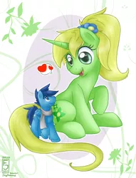 Size: 650x850 | Tagged: safe, artist:skyheavens, derpibooru import, oc, oc:flora, unofficial characters only, pony, giant pony, heart, macro, size difference