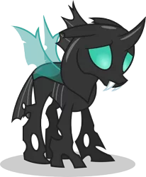 Size: 7000x8480 | Tagged: absurd resolution, artist:luckreza8, changeling, derpibooru import, inkscape, sad, safe, simple background, solo, .svg available, the times they are a changeling, thorax, transparent background, vector