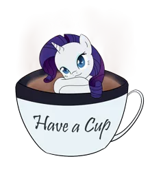 Size: 700x800 | Tagged: safe, artist:nerow94, derpibooru import, rarity, pony, chocolate, cup, cup of pony, cute, food, hot chocolate, micro, raribetes, rarity is a marshmallow, solo