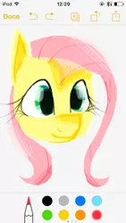 Size: 640x1136 | Tagged: artist:php76, derpibooru import, doodle, fluttershy, head, ios, ipod, notes, safe, screenshots, solo