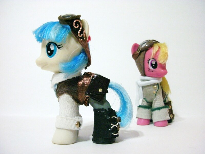 Size: 3648x2736 | Tagged: artist:hammer42, brushable, cherry berry, clothes, coco pommel, derpibooru import, safe, steampunk, toy