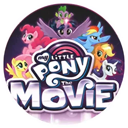 Size: 592x593 | Tagged: safe, derpibooru import, edit, applejack, fluttershy, pinkie pie, rainbow dash, rarity, twilight sparkle, twilight sparkle (alicorn), alicorn, pony, my little pony: the movie, button, mane six, upscaled