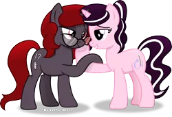 Size: 4418x3028 | Tagged: safe, artist:vector-brony, derpibooru import, oc, oc:curse word, oc:magpie, unofficial characters only, pony, female, lesbian, mare