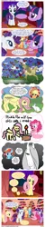 Size: 1262x6327 | Tagged: applejack, artist:thelastgherkin, cake, comic, derpibooru import, fluttershy, food, fourth wall, hoers, lassie, mane six, pinkie being pinkie, pinkie pie, rainbow dash, rarity, safe, twilight sparkle