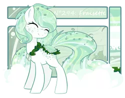 Size: 4408x3480 | Tagged: safe, artist:xsidera, derpibooru import, oc, oc:fraisette, unofficial characters only, original species, pond pony, solo