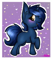 Size: 659x745 | Tagged: safe, artist:ashee, derpibooru import, oc, oc:starlight blossom, unofficial characters only, pony, unicorn, cute, female, filly, simple background, solo
