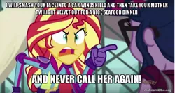 Size: 800x429 | Tagged: safe, derpibooru import, edit, edited screencap, screencap, sci-twi, sunset shimmer, twilight sparkle, equestria girls, friendship games, anchorman, caption, image macro, meme, sunset yells at twilight