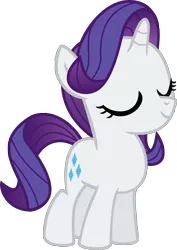 Size: 2226x3151 | Tagged: artist:limedazzle, cute, derpibooru import, eyes closed, filly, filly rarity, raribetes, rarity, safe, simple background, solo, that was fast, the cart before the ponies, transparent background, vector