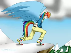 Size: 2560x1920 | Tagged: artist:brab777, derpibooru import, eared humanization, human, humanized, light skin, rainbow dash, safe, solo, tailed humanization, winged humanization