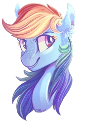 Size: 642x900 | Tagged: artist:crponies, bust, derpibooru import, ear fluff, portrait, rainbow dash, safe, simple background, solo, transparent background