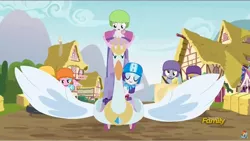 Size: 1279x722 | Tagged: safe, derpibooru import, screencap, crackle pop, derpy hooves, rarity, sugar stix, sweetie belle, pegasus, pony, the cart before the ponies, angry, cheating, female, mare