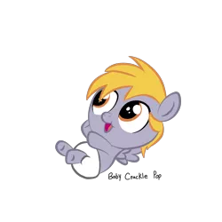 Size: 2000x2000 | Tagged: safe, artist:saveraedae, derpibooru import, crackle pop, pony, the cart before the ponies, baby, baby pony, colt, cute, diaper, foal, lying down, on back, simple background, transparent background