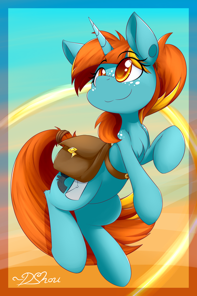 Size: 3600x5400 | Tagged: safe, artist:dshou, derpibooru import, oc, oc:swift note, unofficial characters only, pony, unicorn, female, mare, messenger bag, solo