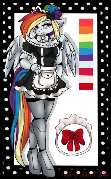 Size: 1000x1600 | Tagged: anthro, artist:fur-what-loo, derpibooru import, rainbow dash, robot, safe, solo