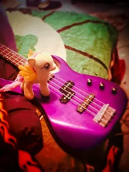 Size: 2448x3264 | Tagged: bass guitar, derpibooru import, fluttershy, irl, musical instrument, photo, plushie, safe, ty