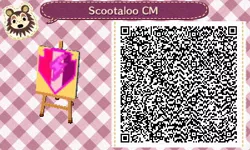 Size: 400x240 | Tagged: 3ds, animal crossing, derpibooru import, nintendo, qr code, safe, scootaloo