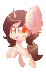 Size: 872x1367 | Tagged: safe, artist:blazemizu, derpibooru import, oc, unofficial characters only, chibi, commission, cute, ear fluff, simple background, solo, transparent background