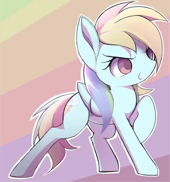 Size: 1418x1522 | Tagged: safe, artist:ccc, derpibooru import, rainbow dash, pegasus, pony, female, mare, solo