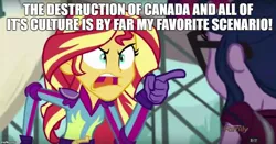 Size: 952x500 | Tagged: safe, derpibooru import, edit, edited screencap, screencap, sci-twi, sunset shimmer, twilight sparkle, equestria girls, friendship games, caption, grammar error, image macro, meme, mystery science theater 3000, sunset yells at twilight, tom servo