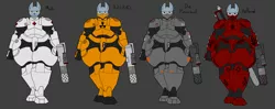 Size: 6869x2717 | Tagged: absurd resolution, alternate costumes, armor, artist:facade, balkenkreuz, chainsword, derpibooru import, diamond dog, female diamond dog, medic, nazi, oc, oc:mia pennington, panzerhund, plasma gun, powered exoskeleton, radiation suit, safe, swastika, unofficial characters only, weapon, wide hips, wolfenstein the new order