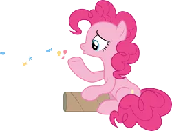 Size: 6500x4944 | Tagged: absurd resolution, artist:chrzanek97, confetti, derpibooru import, pinkie pie, safe, simple background, solo, .svg available, the gift of the maud pie, transparent background, vector