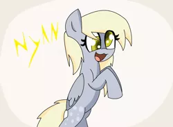 Size: 3744x2736 | Tagged: safe, artist:nederside, derpibooru import, derpy hooves, pegasus, pony, cute, female, mare, nyan, solo